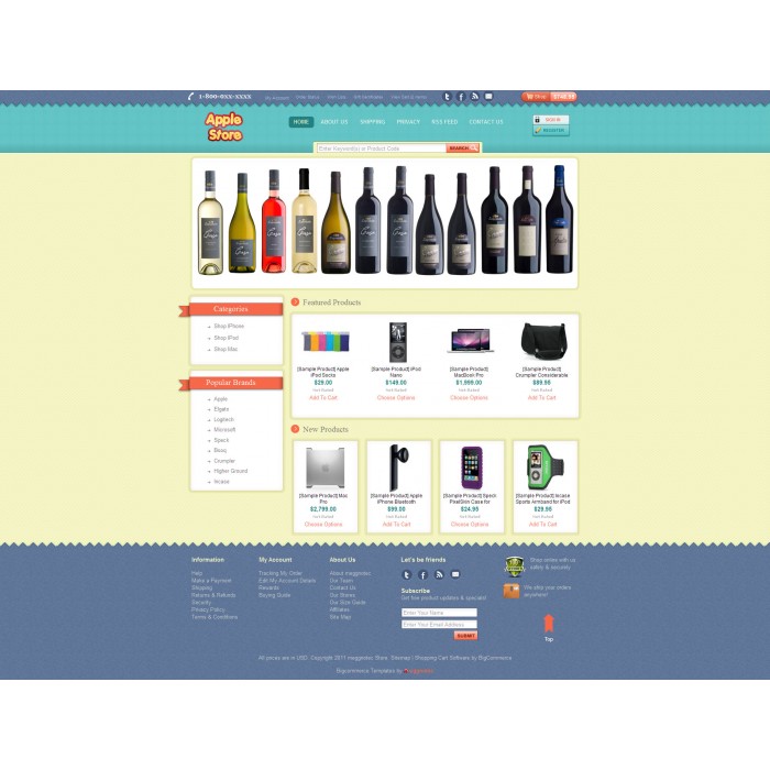 Apple Store - Free Bigcommerce Template