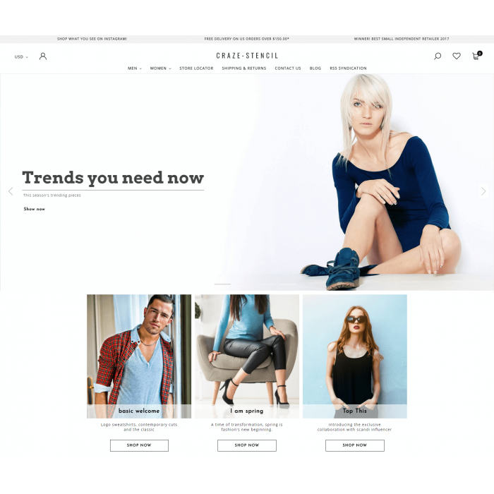 Craze - Multipurpose Premium Bigcommerce Stencil Theme