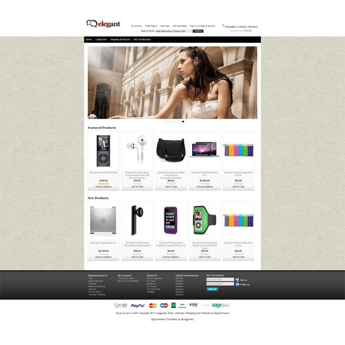 Elegant - Bigcommerce Template