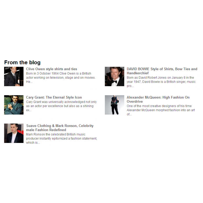 Recent Blog Post Items - Bigcommerce Add-ons