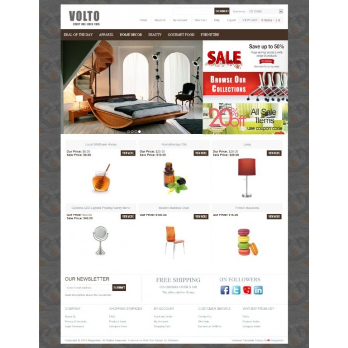 Volto - Volusion Template