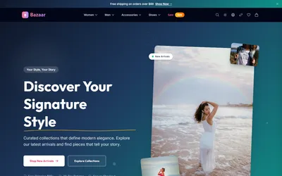Bazaar — Fashion Ecommerce Astro Theme 2