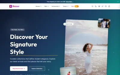 Bazaar — Fashion Ecommerce Astro Theme