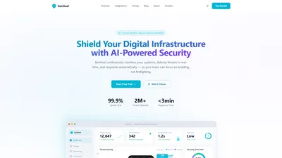 Sentinel - Cybersecurity SaaS Astro Theme 2