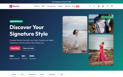 Bazaar — Fashion Ecommerce Bootstrap Theme