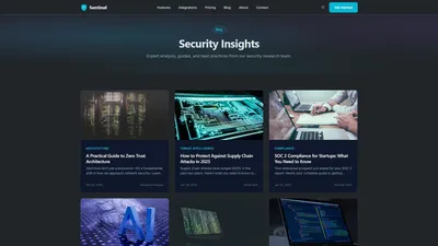 Sentinel for Bootstrap - Cybersecurity SaaS Theme 4