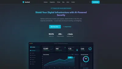 Sentinel for Bootstrap - Cybersecurity SaaS Theme