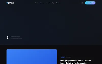 Vertex - Agency & Portfolio Bootstrap Theme 3