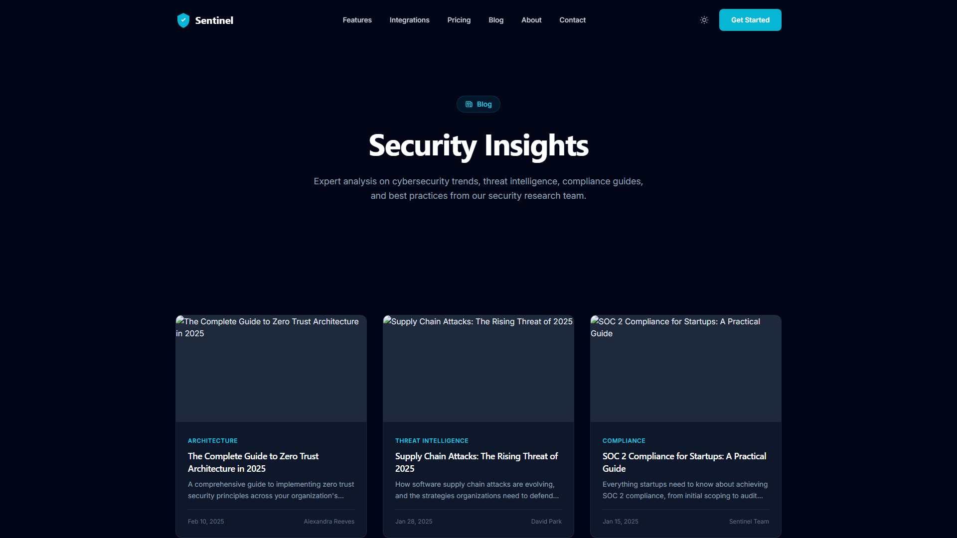 Sentinel for HTML5 - Static Cybersecurity SaaS Theme 4