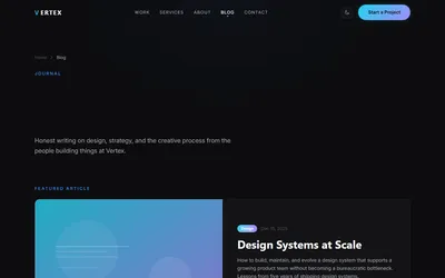 Vertex - Agency & Portfolio HTML5 Theme 3
