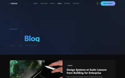 Vertex - Agency & Portfolio Hugo Theme 3