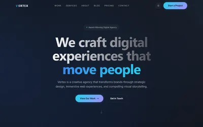 Vertex - Agency & Portfolio Hugo Theme