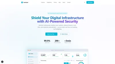 Sentinel - Cybersecurity SaaS Next.js Theme 2