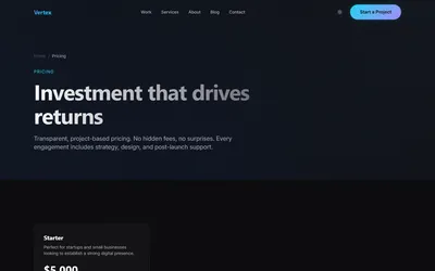 Vertex for Next.js + Sanity 4