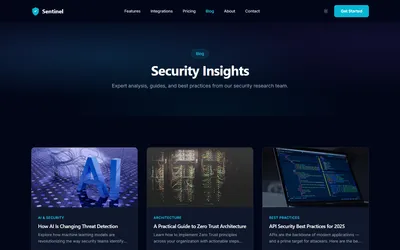 Sentinel for Nuxt + Contentful 3
