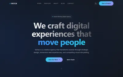 Vertex - Agency & Portfolio Nuxt Theme
