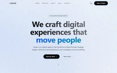 Vertex - Agency & Portfolio Nuxt Theme 2