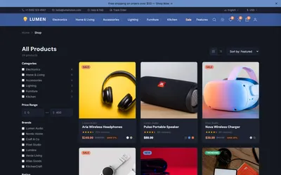 Lumen — Clean Minimal Ecommerce SvelteKit Theme 3